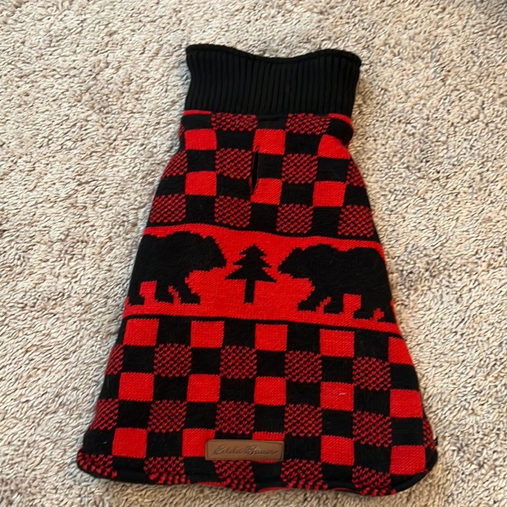 EDDIE BAUER DOG SWEATER